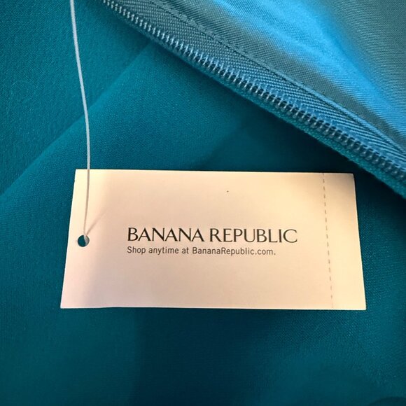 Banana Republic Womens Blue Pencil Skirt Size 6 Rear Zip Polyester/Spandex Blend - Picture 9 of 12